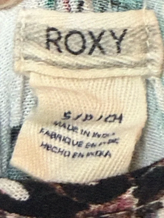 Roxy Wind Fly Away Strappy Dress Tropical Print size S oversized flowy - Picture 4 of 5